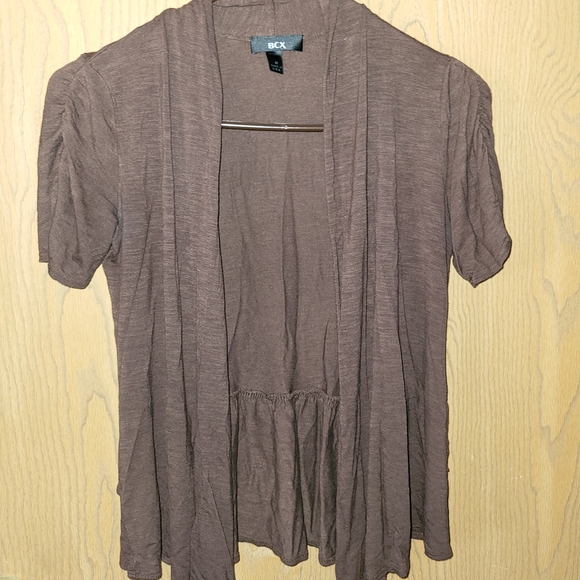 BCX Brown Women's Lightweight Cardigan Sz M - Picture 1 of 4
